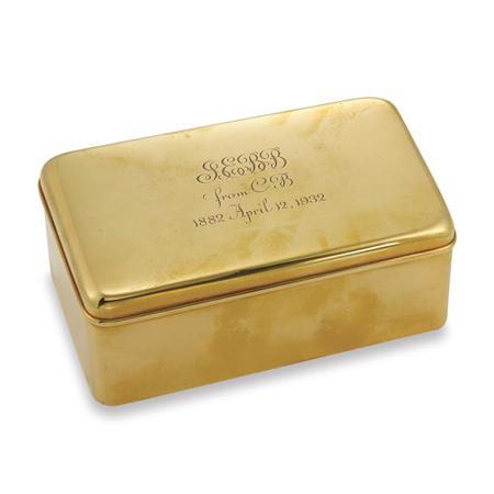 Gold Box, Tiffany & Co. 	 
