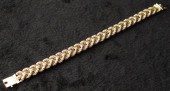 Gold Braceletof braided form w