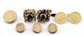 Gold buttons and cuff links 4