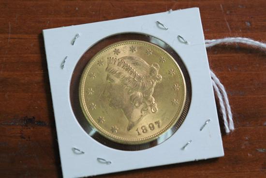 GOLD COIN. 1897-S Liberty head