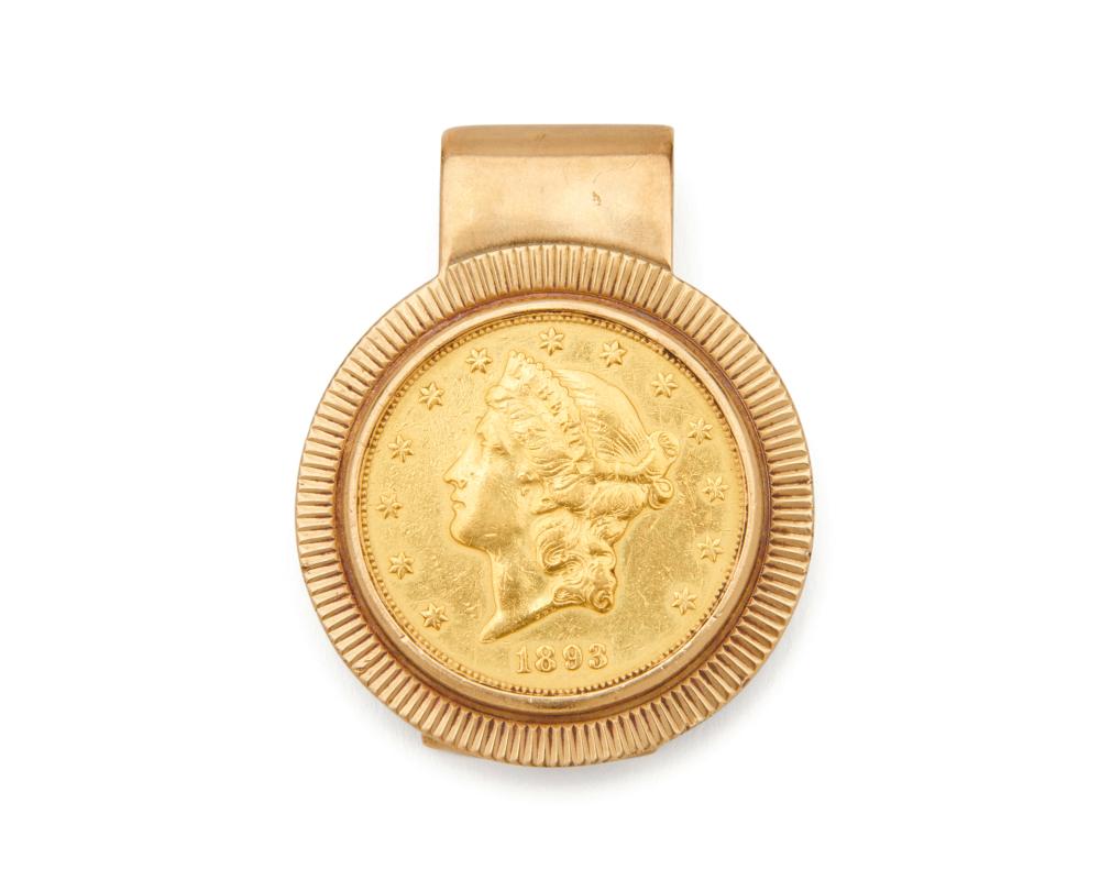 GOLD COIN MONEY CLIPGold Coin Money
