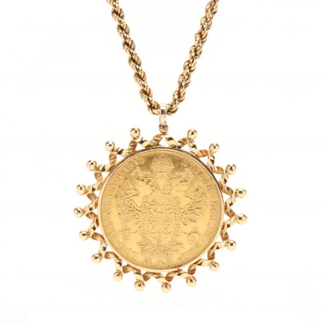 GOLD COIN PENDANT NECKLACE The 1915