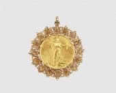 GOLD COIN PENDANTGold Coin Pen