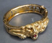 GOLD FILLED 'LION' BRACELETGol