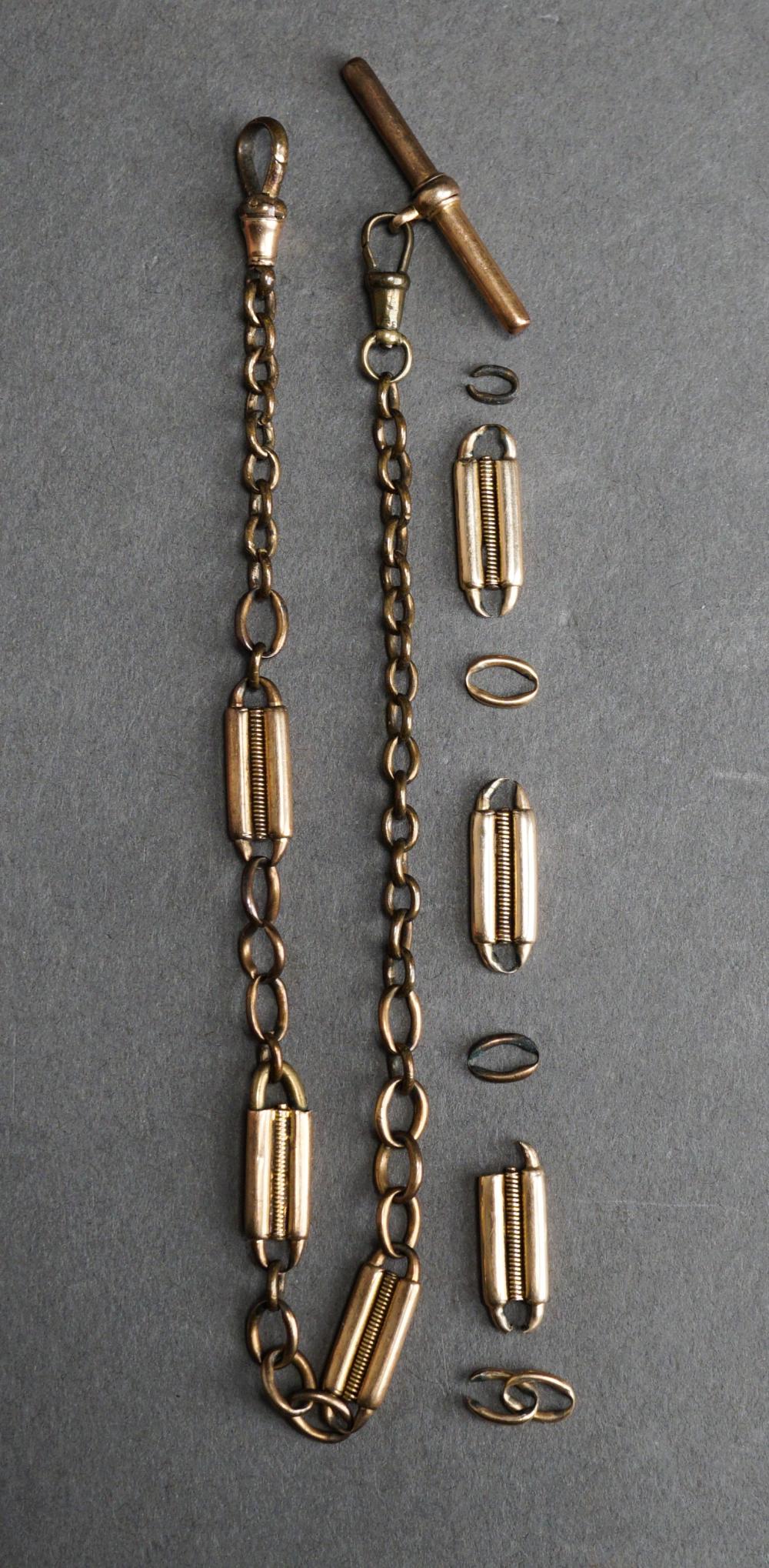 GOLD FILLED POCKET-WATCH-CHAIN WITH