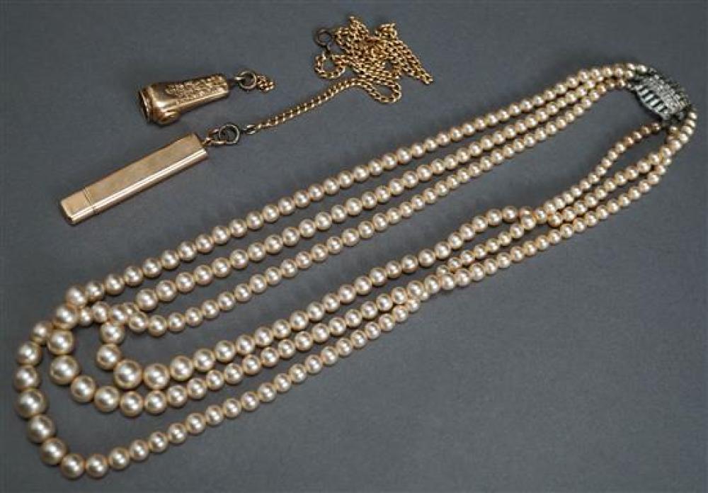 GOLD FILLED WATCH CHAIN, 10 KARAT