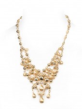 GOLD FLORENTINE ROUND, TEARDRO