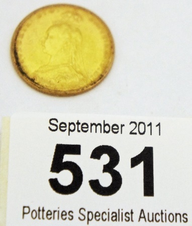 Gold Full Sovereign dated 1891
