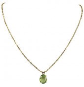 GOLD GEMSTONE NECKLACEpendant