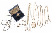 Gold, gold tone and cameo grou