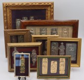 GOLD. GROUPING OF FRAMED 14KT