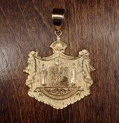 GOLD HAWAIIAN COAT OF ARMS PEN