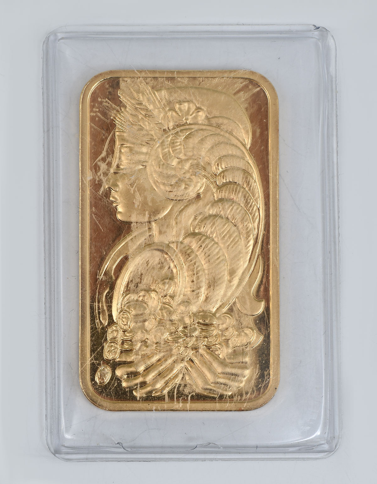 GOLD INGOT SUISSE ONE TROY OUNCE