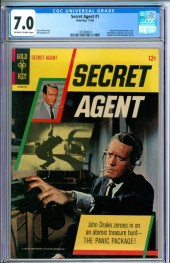 GOLD KEY SECRET AGENT #1 CGC 7