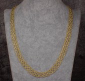 GOLD LACE ROPE CHAIN NECKLACEG