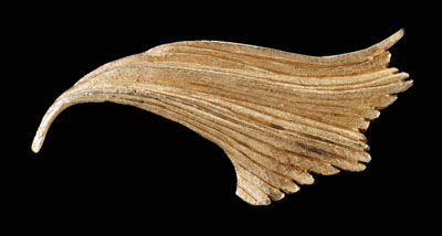Gold Leaf-Form Pin 14 kt.