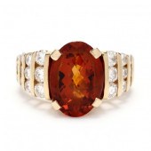 GOLD, MADEIRA CITRINE, AND DIA