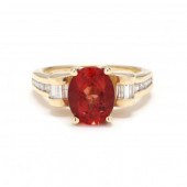 GOLD, MADEIRA CITRINE, AND DIA