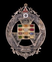 GOLD MASONIC JEWEL, MARTINS FE