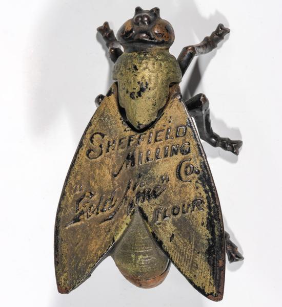 GOLD MINE FLOUR IRON FLY ADVTG