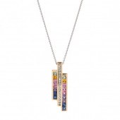 GOLD, MULTI-COLOR SAPPHIRE, AN