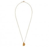 GOLD NUGGET PENDANT & 14K CHAI