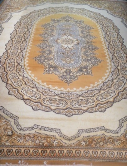 GOLD ON IVORY ROOM SIZE PERSIAN