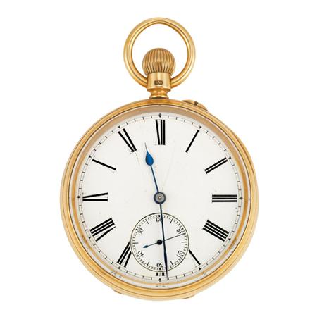 Gold Open Face Pocket Watch, Monk