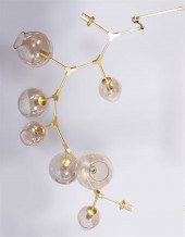 GOLD ORB CHANDELIERGOLD ORB CH
