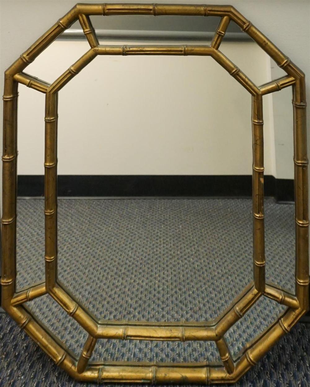 GOLD PAINTED AND FAUX BAMBOO