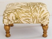 GOLD PAINTED UPHOLSTERED FOOTS