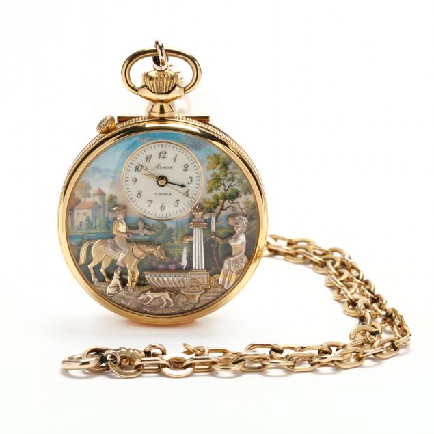 GOLD-PLATED AND PAINTED AUTOMATON