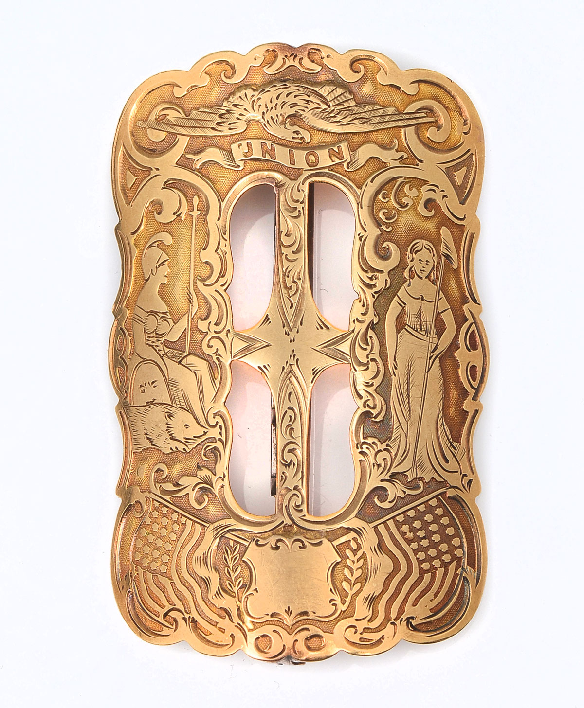 GOLD PLATED CIVIL WAR SASH