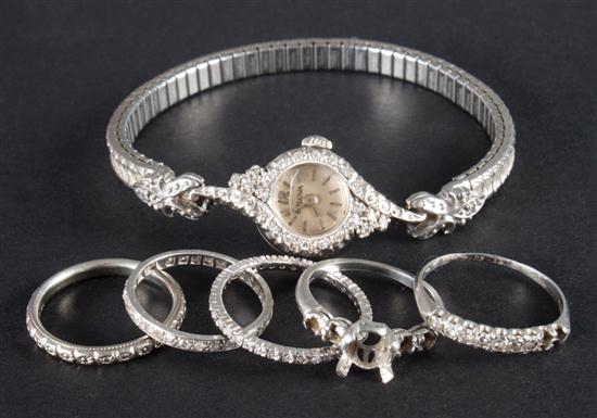 Gold platinum and diamond jewelry