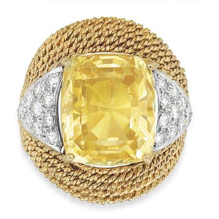 Gold, Platinum, Yellow Sapphire and