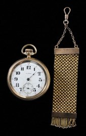 Gold Pocket Watch and Fob Illi