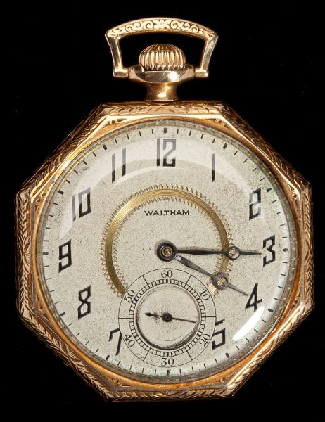 Gold Pocket Watch Walthamin