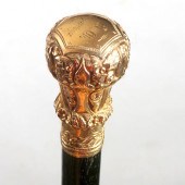 GOLD PRESENTATION CANEDated 18