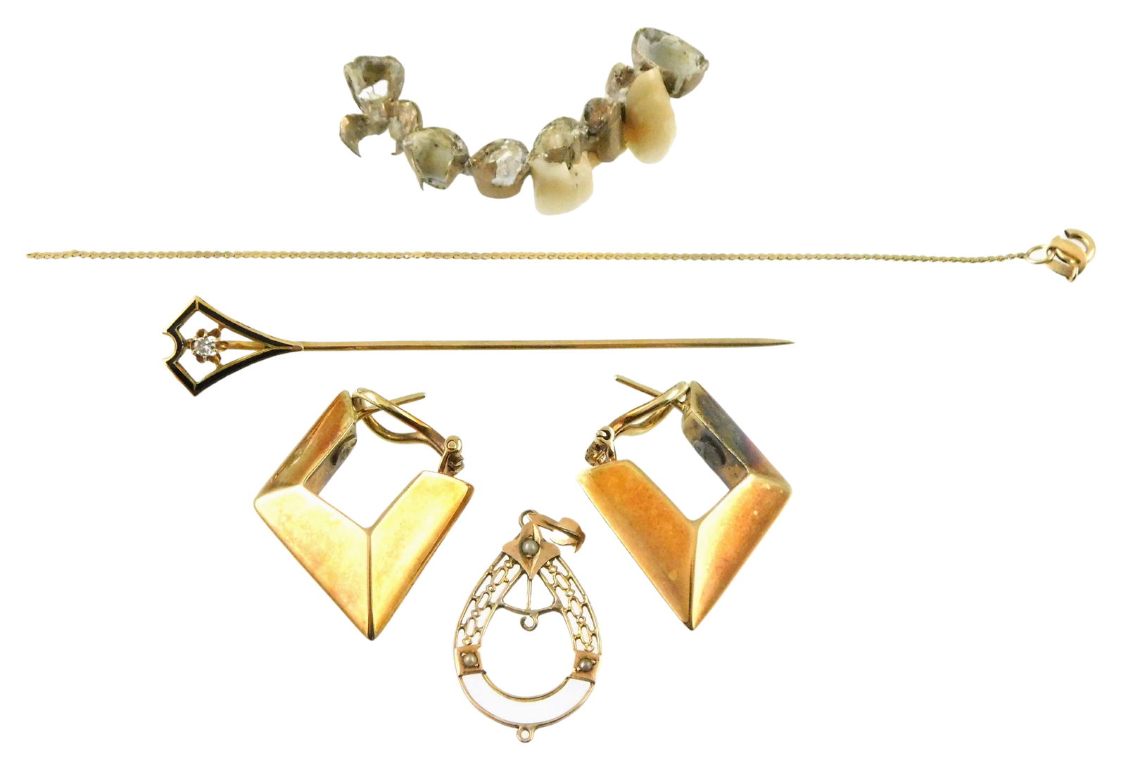 GOLD SCRAP: FIVE PIECES OF