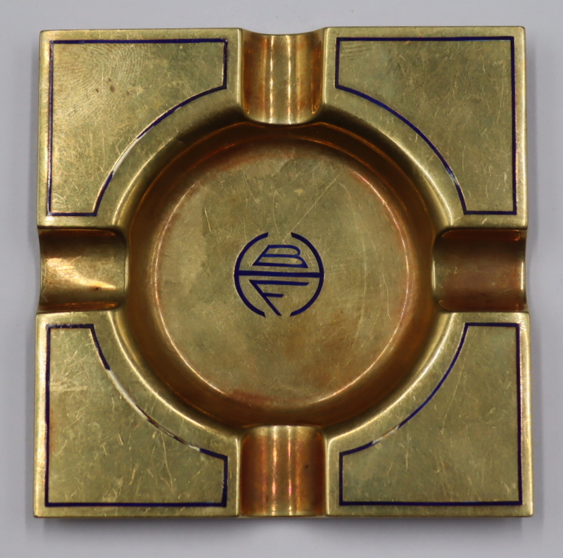 GOLD. SIGNED ART DECO 14KT GOLD AND