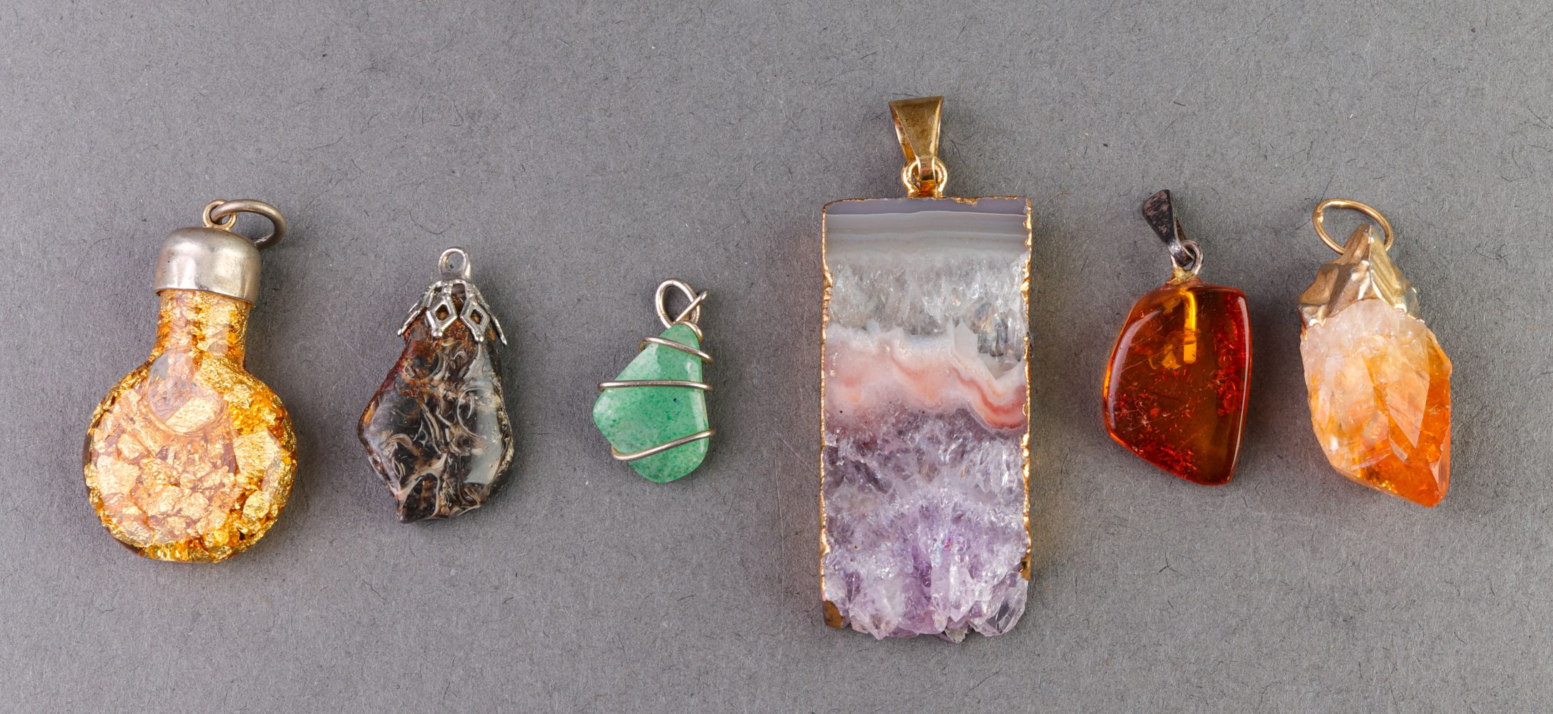 GOLD & SILVER TONE GEMSTONE &