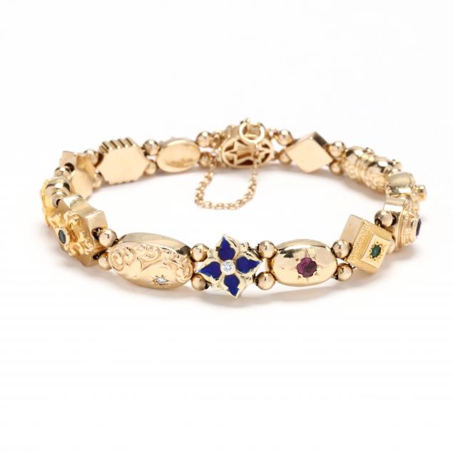 GOLD SLIDE BRACELET The gold