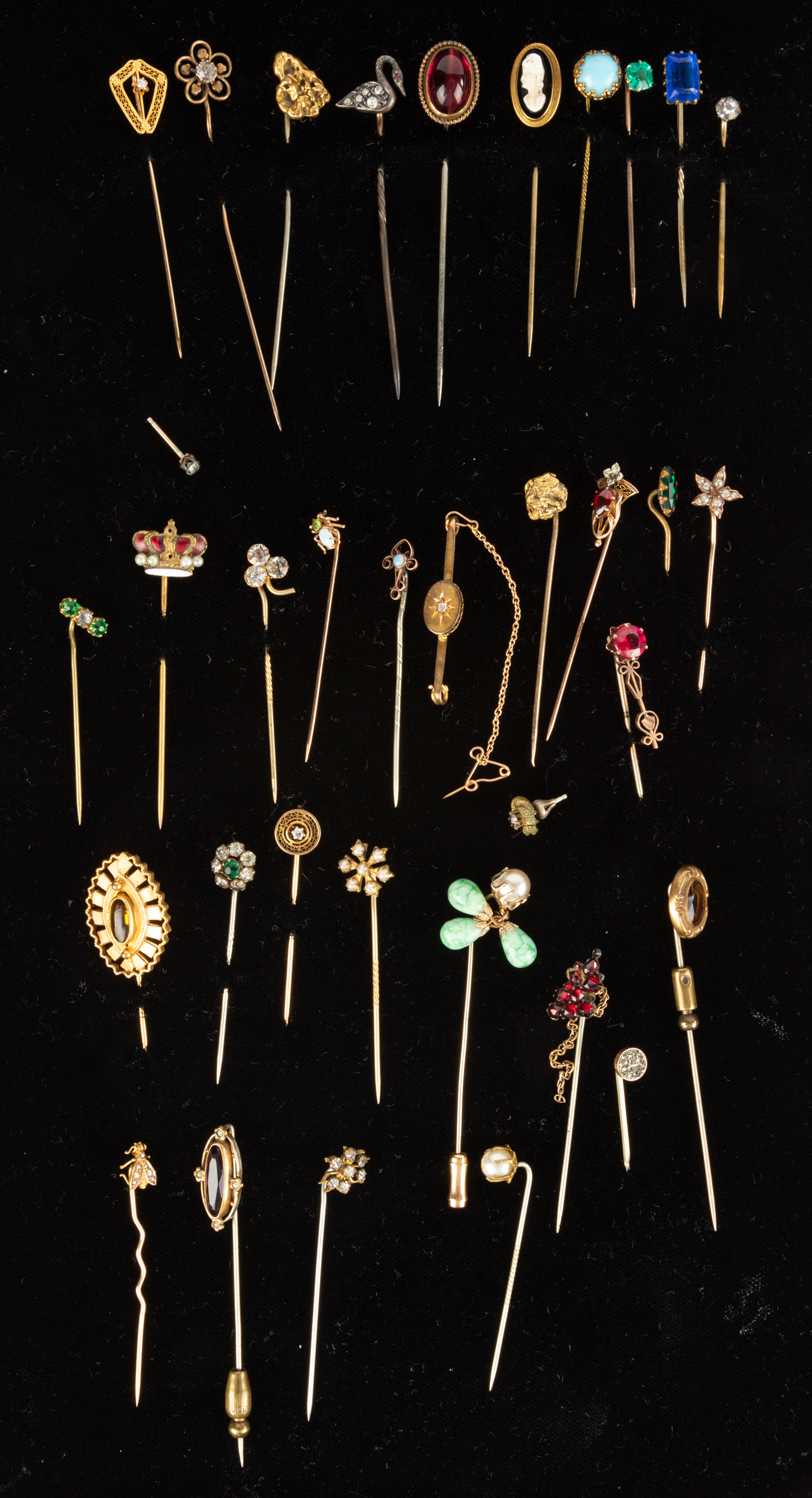 GOLD STICK AND HAIR PINS 19th