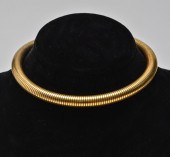 GOLD-TONE FLEX CHOKER / NECKLA