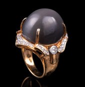 GOLD, TOURMALINE CATSEYE AND D