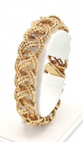 GOLD TWISTED WIRE, OPEN LINK B