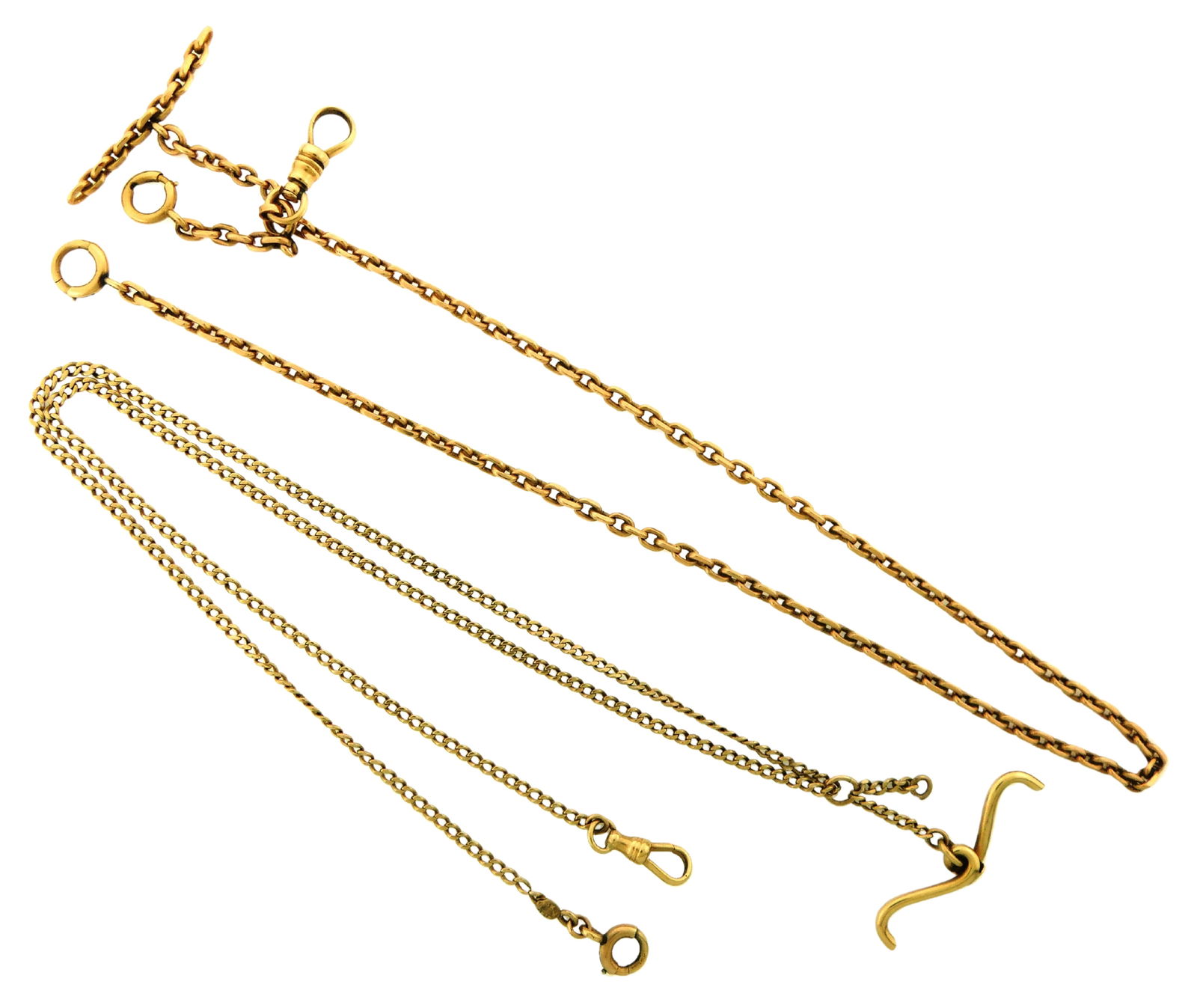 GOLD: TWO STAMPED AND TESTED 14K