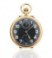 GOLD ZENITH POCKET WATCH WITH