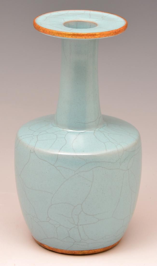 GOLDEN CRACKLED SKY-BLUE MALLET