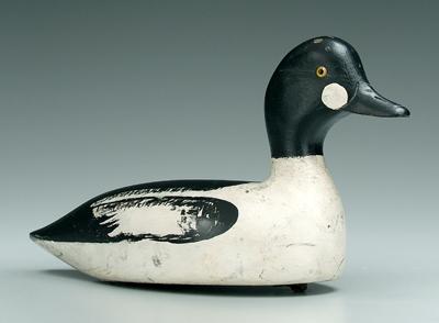 Golden eye drake decoy,
